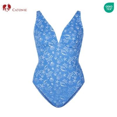 Maillot de bain une pièce bleu ciel