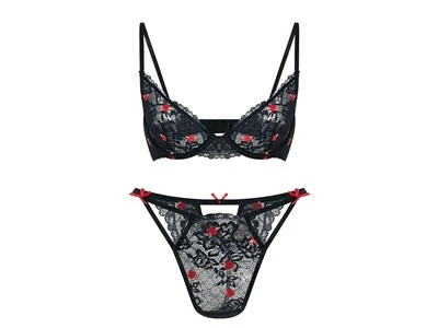 Sous-Vêtements En Dentelle Noir